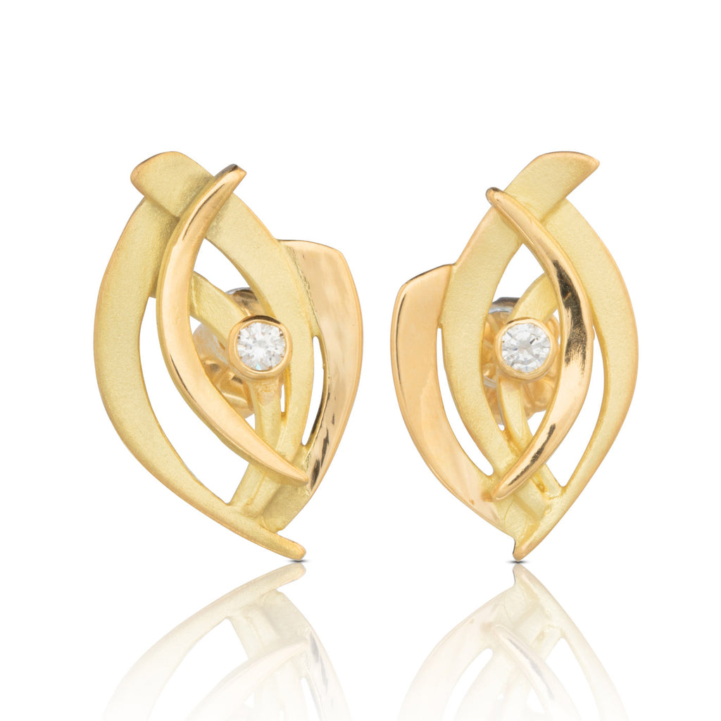 Sticks 'n Stones Stud Earrings with Diamonds