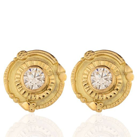 Faldetta Diamond Stud Earrings