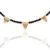 Black Spinel Necklace with Gold & Diamonds