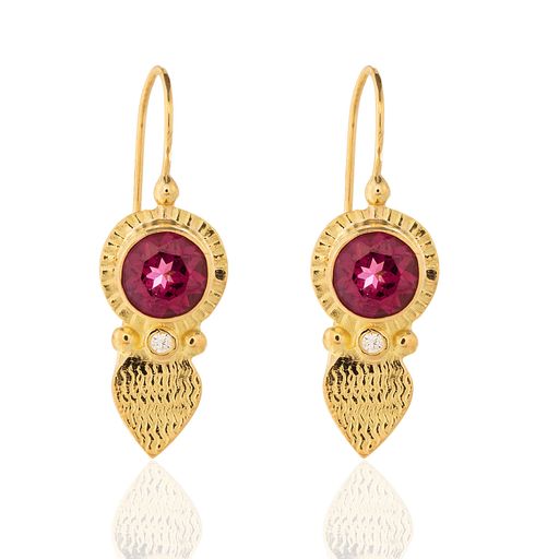 Rhodolite Garnet 'Sundrop' Earrings