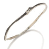 Driftwood Bangle Bracelet in Silver with Diamond