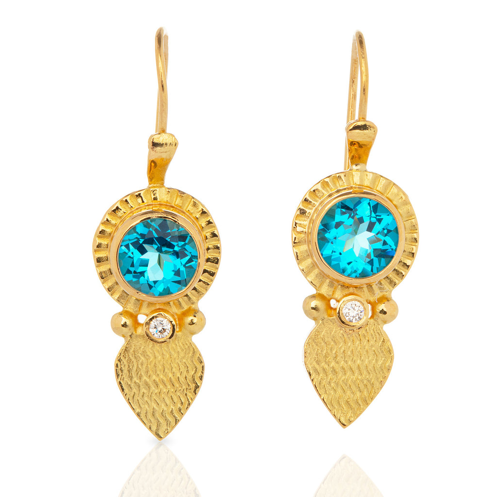 Blue Topaz 'Sundrop'  Earrings