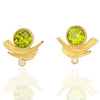 Peridot Driftwood Stud Earrings