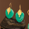 Amazonite Leaf Drop Earrings