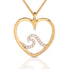 Signature Pavé Heart Wave Pendant