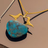 Double Bird Turquoise Pendant