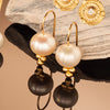 3-Bead Pearl Drop Earrings